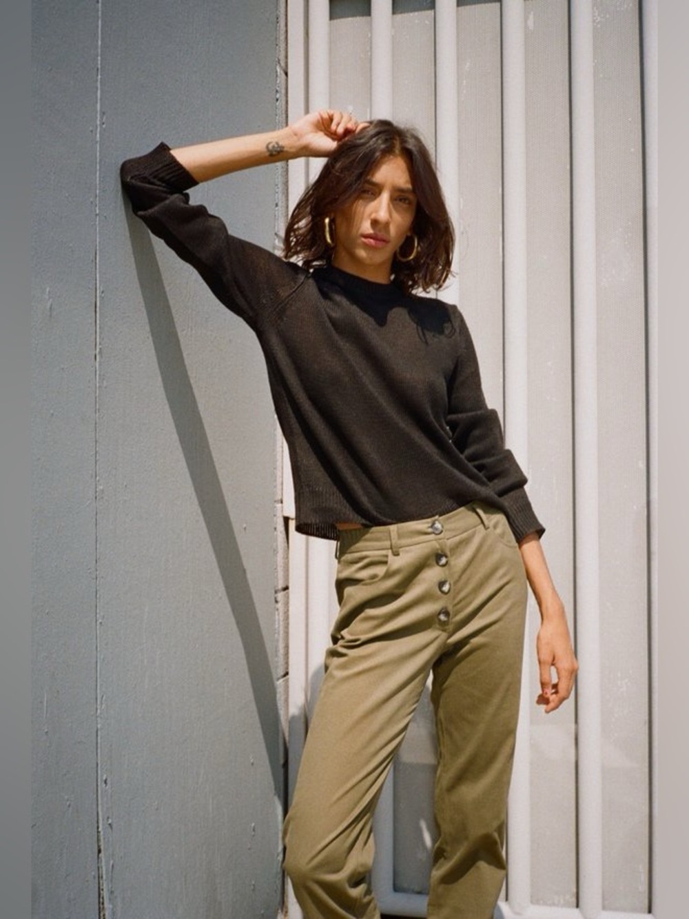 Jenni Kayne Bardot Pant In Olive Size 6 - Picture 2 of 11